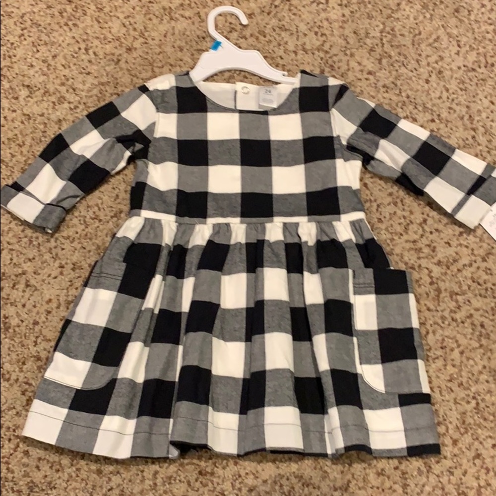 NWT Carter’s Buffalo Check Dress 🖤